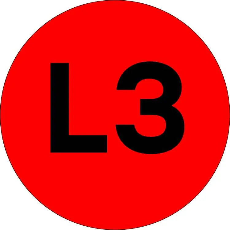 картинка Наклейка L3 d=20мм EKF PROxima  