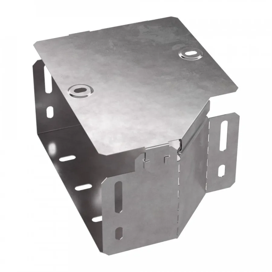 картинка Переходник левый с крышкой Стандарт 200х150х100 Промрукав  