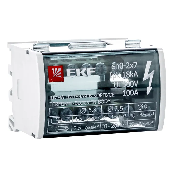 картинка Шина нулевая в корпусе (2х7) EKF PROxima  