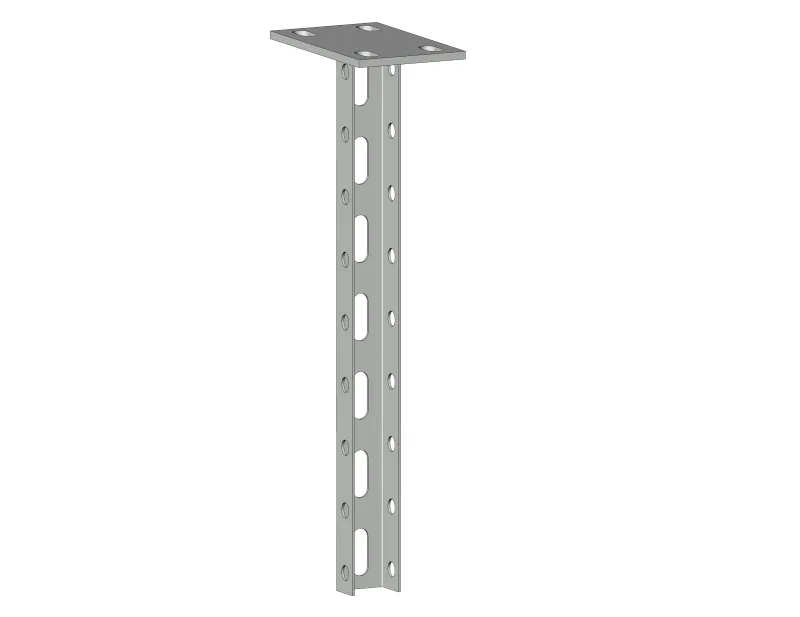 картинка Кронштейн потолочный одинарный 800 мм (2 мм) HDZ EKF  