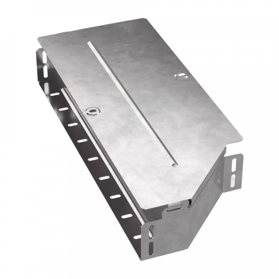 картинка Переходник левый с крышкой Стандарт 500х400х80 Промрукав  