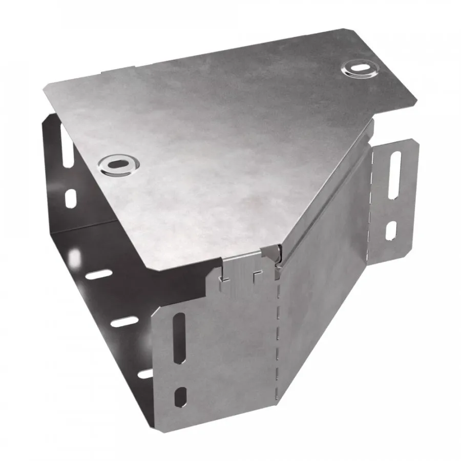 картинка Переходник левый с крышкой Стандарт 200х100х100 Промрукав  