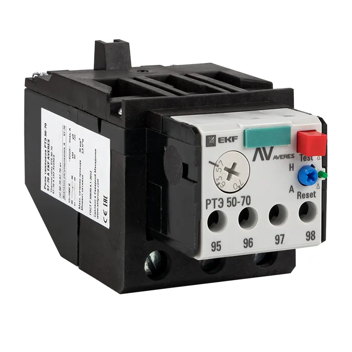 картинка Реле тепловое РТЭ 50-70 32-50А EKF AVERES  