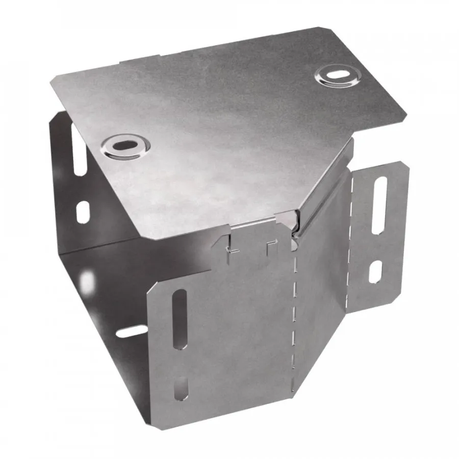 картинка Переходник левый с крышкой Стандарт 150х100х100 Промрукав  