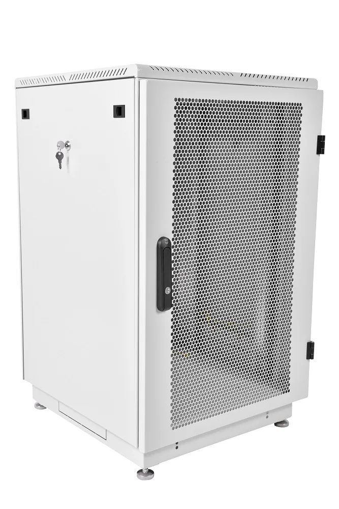картинка Шкаф телекоммуникационный напольный 22U (600 × 1000) дверь перфорированная  