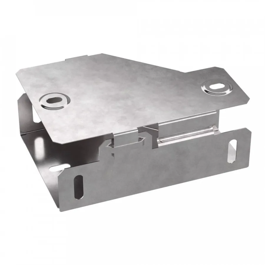 картинка Переходник левый с крышкой Стандарт 100х50х50 Промрукав  