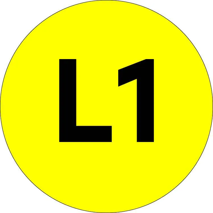 картинка Наклейка L1 d=20мм EKF PROxima  
