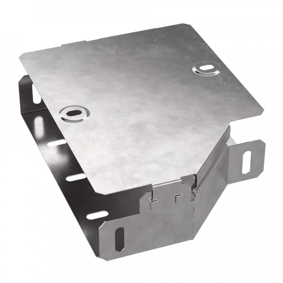 картинка Переходник левый с крышкой Стандарт 200х150х50 Промрукав  