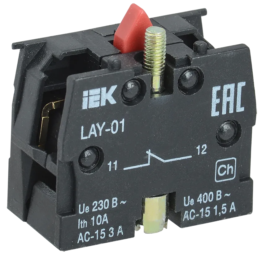 картинка Контактный блок 1р для серии LAY5 IEK  