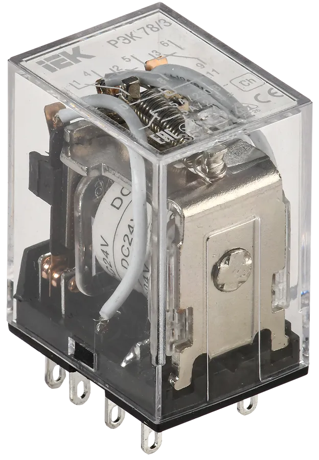 картинка Реле промежуточное РЭК78/3(MY3) 5А 24В DC IEK  