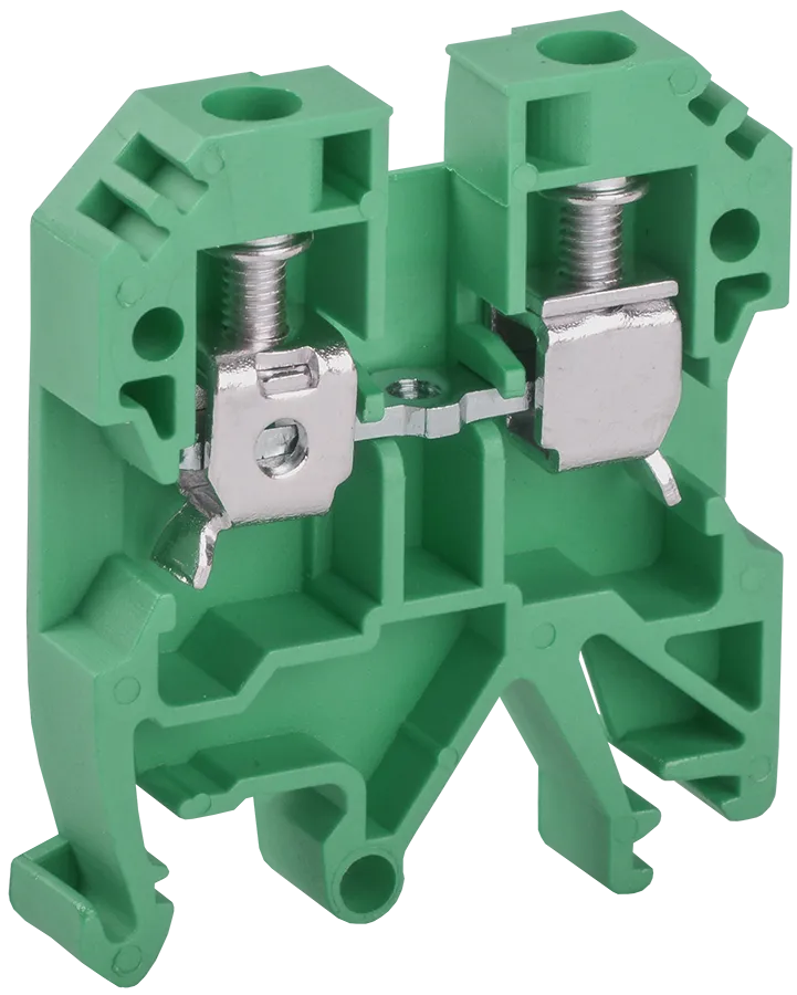 картинка Клемма винтовая КВИ-6мм2 зеленая IEK  
