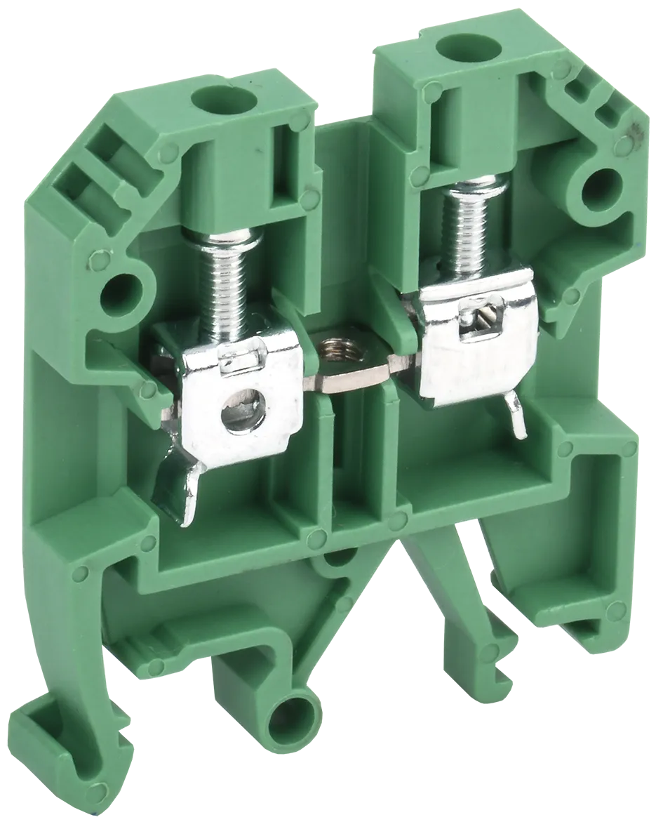 картинка Клемма винтовая КВИ-4мм2 зеленая IEK  