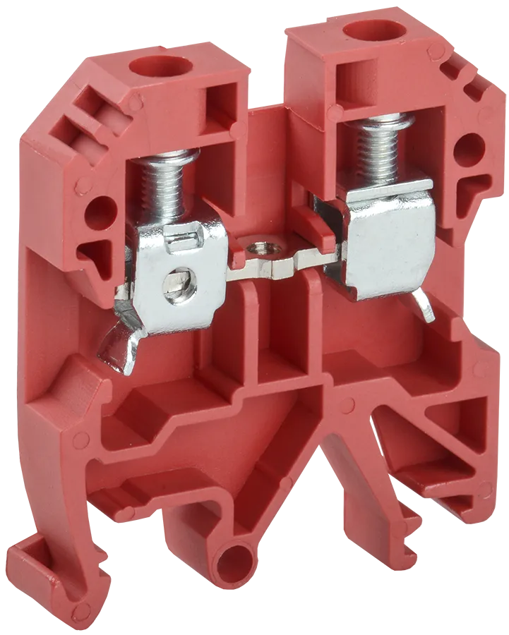 картинка Клемма винтовая КВИ-6мм2 красная IEK  