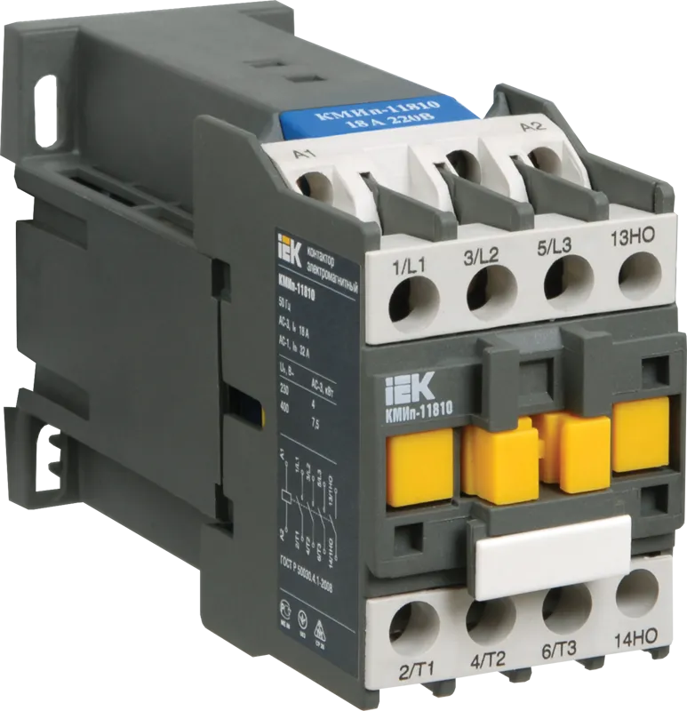 картинка Контактор КМИп-23210 32А 24В/АС3 1НО IEK  