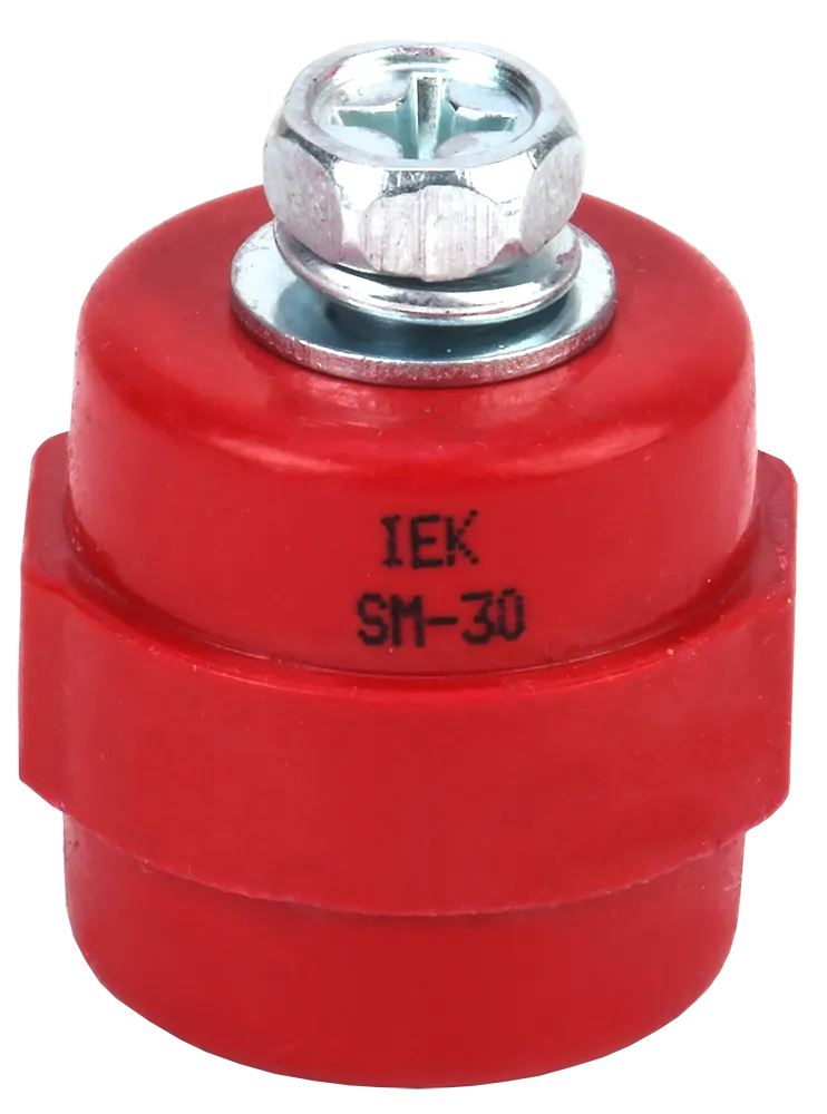 картинка Изолятор SM30 (М8) силовой с болтом IEK  