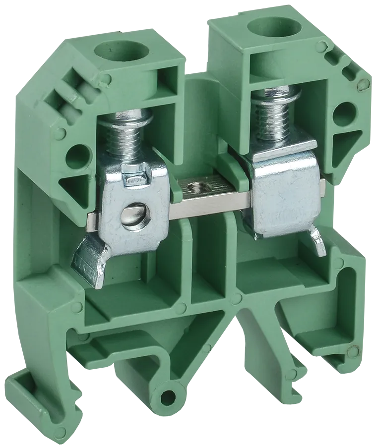 картинка Клемма винтовая КВИ-10мм2 зеленая IEK  