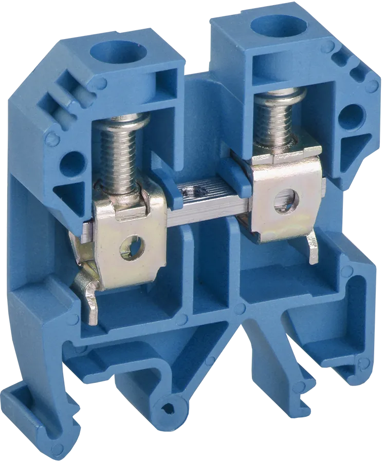 картинка Клемма винтовая КВИ-6мм2 синяя IEK  