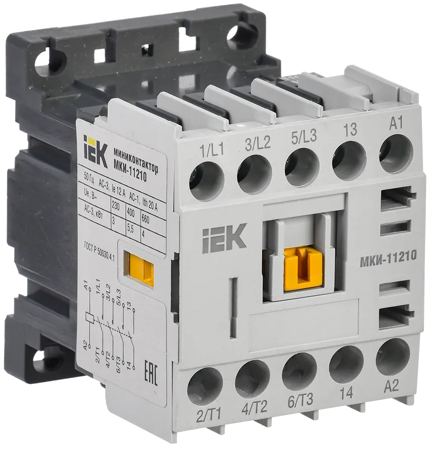 картинка Миниконтактор МКИ-11210 12А 110В/АС3 1НО IEK  