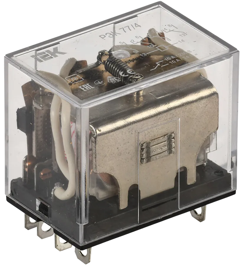 картинка Реле промежуточное РЭК77/4(LY4) 10А 24В АC IEK  