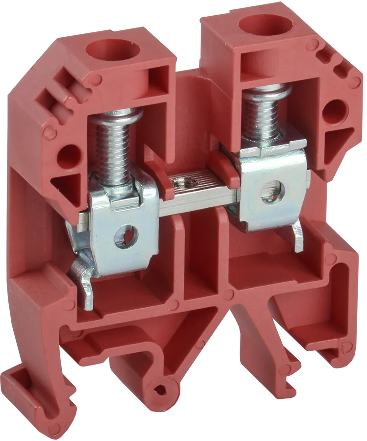 картинка Клемма винтовая КВИ-10мм2 красная IEK  