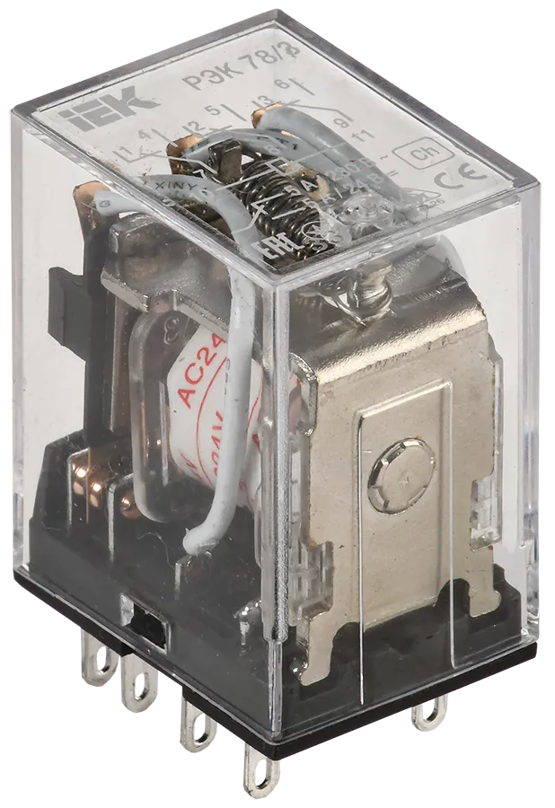 картинка Реле промежуточное РЭК78/3(MY3) 5А 24В АC IEK  