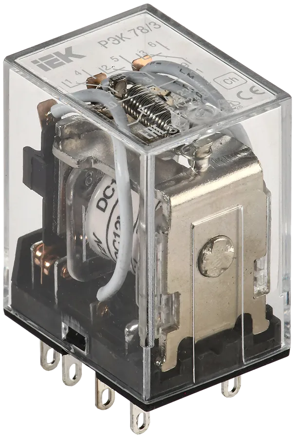 картинка Реле промежуточное РЭК78/3(MY3) 5А 12В DC IEK  