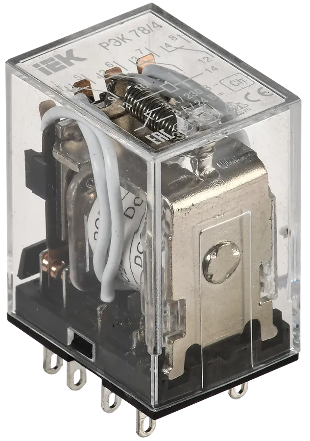 картинка Реле промежуточное РЭК78/4(MY4) 3А 24В DC IEK  