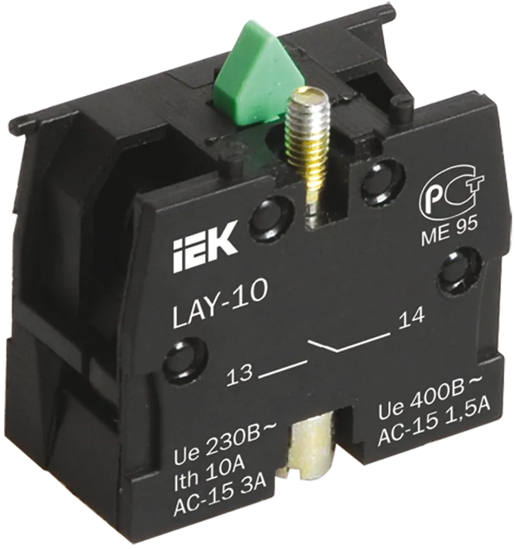 картинка Контактный блок 1з для серии LAY5 IEK  