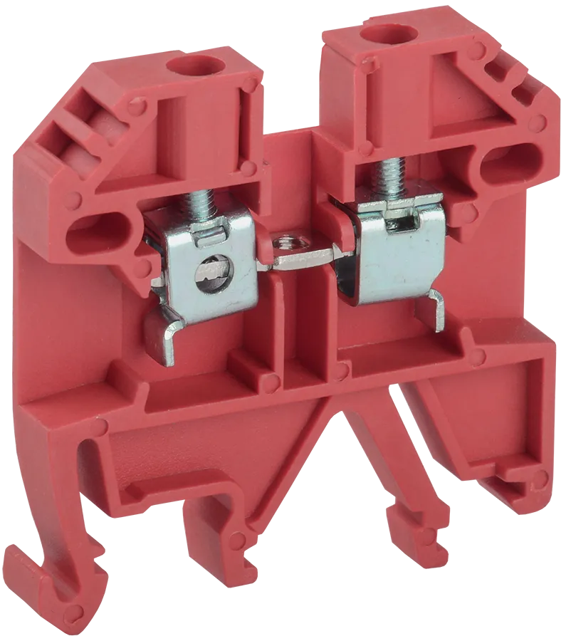 картинка Клемма винтовая КВИ-4мм2 красная IEK  