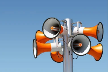  Звуковые оповещатели со звуковым давлением 120 дБ для пожарной безопасности промышленных зданий